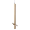 Wisząca lampa tuba Sopel Ring 41232 metalowa tuba złota