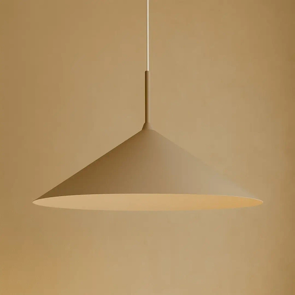 Wisząca lampa do salonu Capital MLP2471 stożek regulowana beżowy