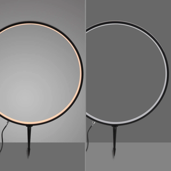 Okrągły naświetlacz ogrodowy ZIRKULU 19511-18 LED 3,1W 3000K IP65 czarny