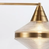 Podwójna wisząca lampa Willard QN-WILLARD-LP2-VBS-PG mosiądz