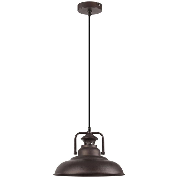 Industrialna LAMPA wisząca KYLE 2930 Rabalux metalowa OPRAWA ZWIS kopuła żarówka przewód brązowa