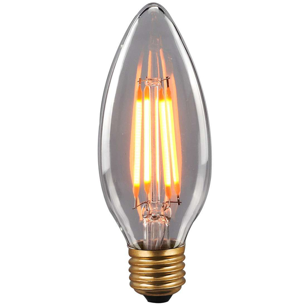 Świecznikowa ŻARÓWKA dekoracyjna 380635-RB Italux LED B35 E27 płomykowa 6W 380lm 230V 2200K biała ciepła