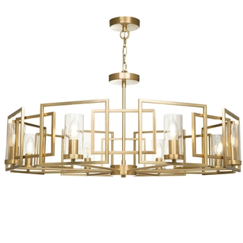 LAMPA wisząca BOWI H009PL-08G Maytoni metalowa OPRAWA szklane tuby ZWIS na łańcuchu złoty