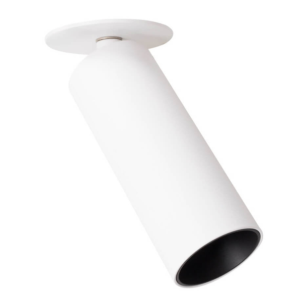 Lampa wpustowa tubka HALO H0124 Maxlight LED 7W 3000K sypialniana biały czarny