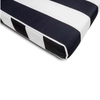 Ogrodowy leżak z poduszką i materacem Azure 5900168832473 King Home czarny biały brązowy
