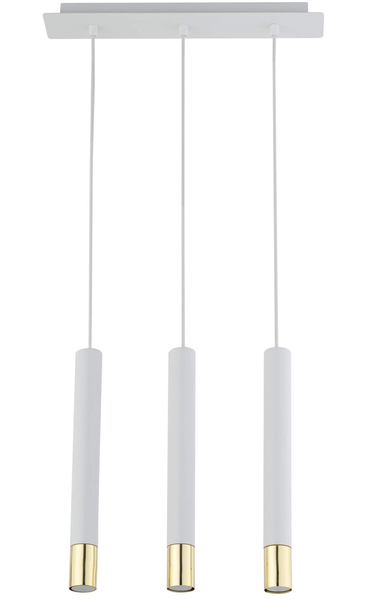 Wisząca lampa pokojowa Sopel Grand 33388 listwa do holu biała złota