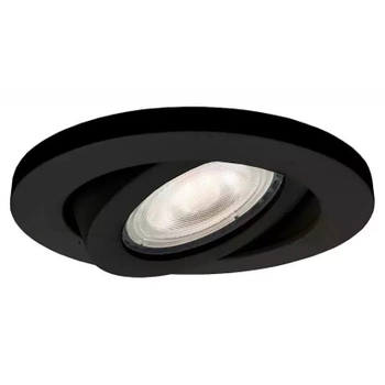 Regulowana lampa podtynkowa LP-440/1RS BK movable okrągła czarna
