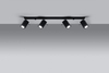 Spot LAMPA sufitowa SL.0459 regulowana OPRAWA metalowe reflektorki czarne
