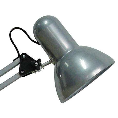 Stojąca LAMPA stołowa SAMSON 4213 Rabalux loftowa LAMPKA biurkowa metalowy reflektorek regulowany srebrny