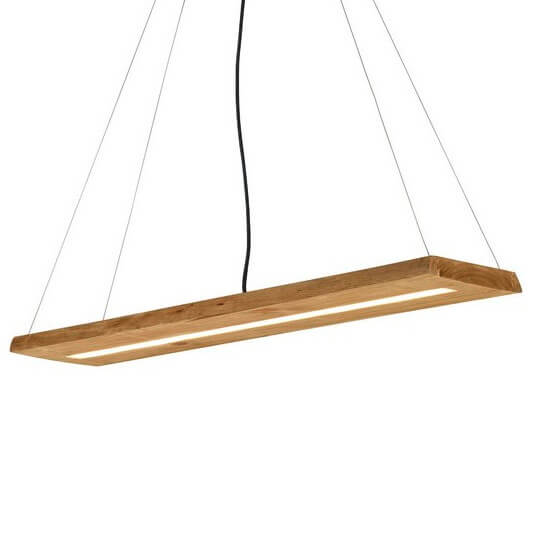 Wisząca lampa prostokątna BRAD 323710130 LED 27W 3000K drewniany