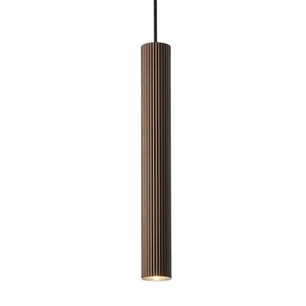Wisząca lampa tuba Vico 2412103018 nad stół brązowa