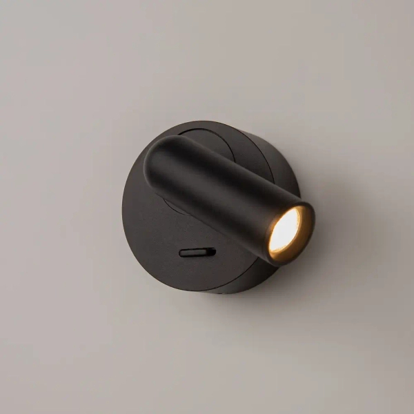 Metalowy kinkiet regulowany Mirax C038WL-L3B3K LED 3W 3000K czarny