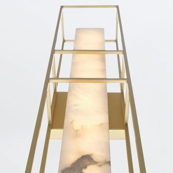 Prostokątny kinkiet Blakley QN-BLAKLEY-L-BG LED 20W 3000K IP44 złoty