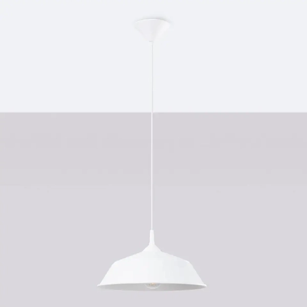 Lampa wisząca sypialniana Frika SL.1327 Sollux zwis pojedyncza biała