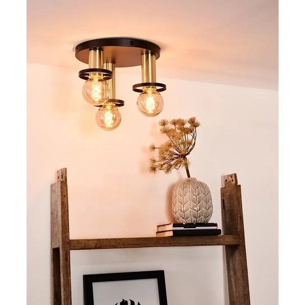 Sufitowa lampa do sypialni ANAKA 45179/13/30 Lucide czarny złoty