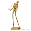 Dekoracyjna lampa podłogowa WOMAN F9312 gold designerska kula złoty biały