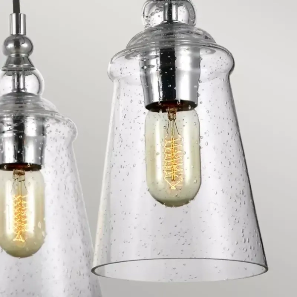 Żyrandol nad stół LORAS QN-LORAS5 do salonu łańcuchowy chrom