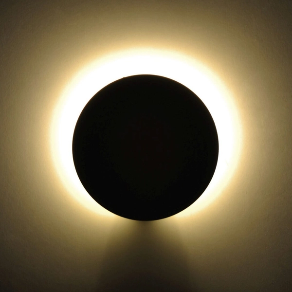 Okrągła lampa ścienna Pero K-5320 Kaja do salonu koło okrąg metalowa biała