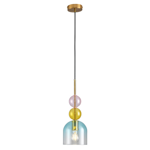 Jadalniana lampa wisząca PASTELLO ST-DN345A szklana wielokolorowa