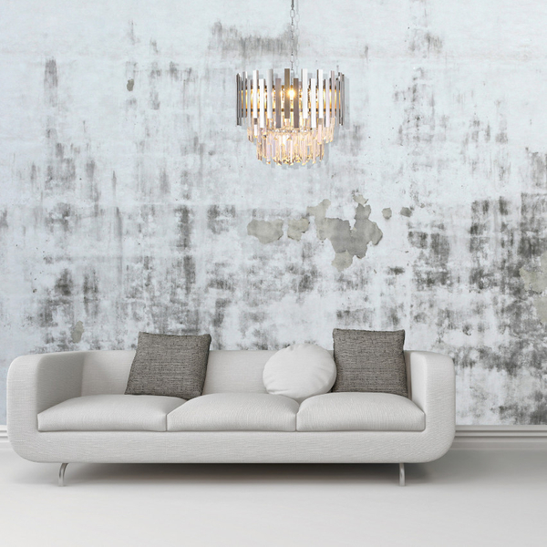 LAMPA wisząca ASPEN ML5996 Milagro glamour OPRAWA metalowy ZWIS okrągły chrom