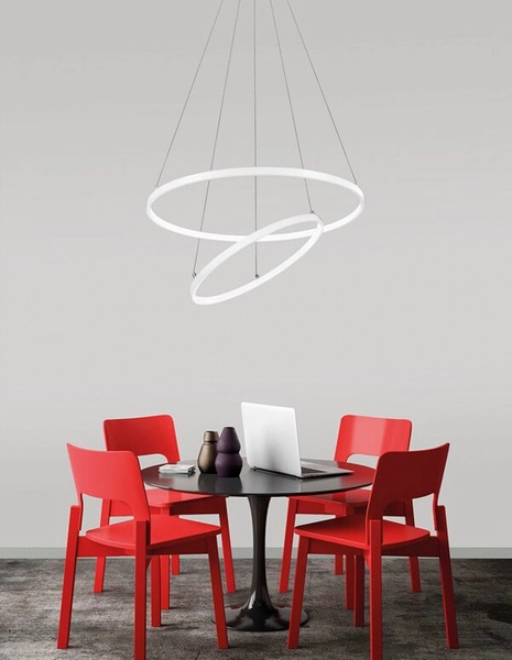 Wisząca lampa BANOS LE99322 do jadalni LED 85W biała