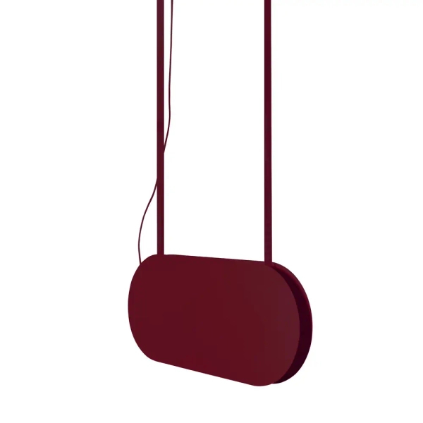 Modernistyczna lampa wisząca Malumi MLA644P2 LED 24W 3000K burgundowy