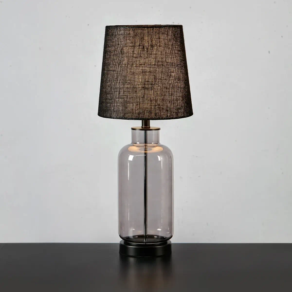 Naturalna lampka nocna Costero 108696 Markslojd szklana eko czarna