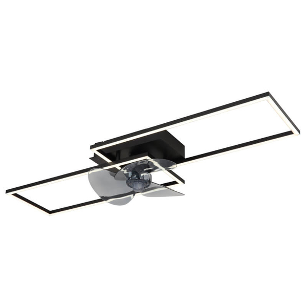 Lampowentylator sufitowy Tatjana 67243-30BF LED 38W CCT ściemnialny czarny