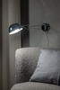 Kinkiet metalowy Portland 108623 Markslojd loftowy z kloszem chrom