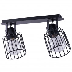 Druciana LAMPA sufitowa LUTO KWADRAT 31136 Sigma regulowana OPRAWA druciana PLAFON metalowy loft drut czarny matowy