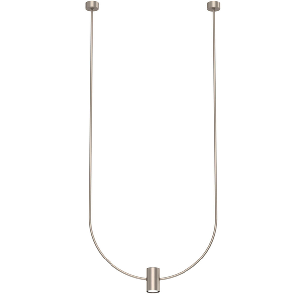 Salonowa lampa wisząca No.C 5081 Shilo regulacja 58cm metalowy platyna