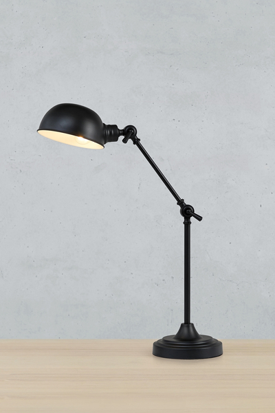 Regulowana lampka stołowa Portland 108584 Markslojd metalowa oprawa czarna