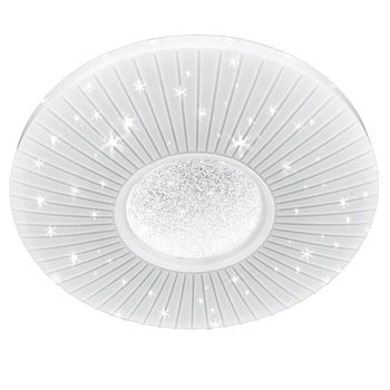 Dekoracyjna LAMPA sufitowa VEN P-6060/48 dekoracyjna OPRAWA plafon LED 74W z efektem gwiazd biały