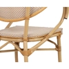 Vintage krzesło Bistro KH1501100220 King Home japandi rattanowe jasnobrązowe