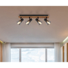 Lampa reflektorowa Claude 54307-4W drewno przydymiona