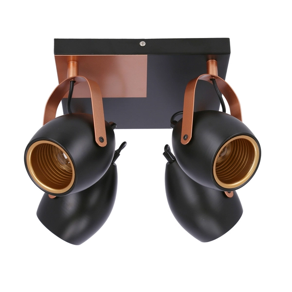 Plafon regulowany Anica 98-83128 Candellux metalowy czarny miedziany