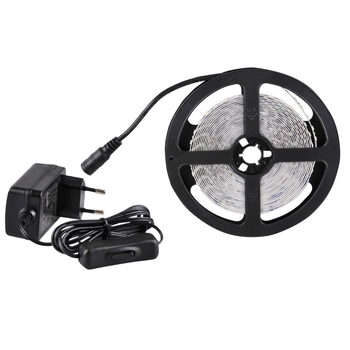 Ledowa taśma 319234 Polux 35W 6500K 5m barwa biała zimna 3800lm zasilacz włącznik