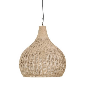Wisząca lampa boho JANNE 366700136 nad stół juta beżowa