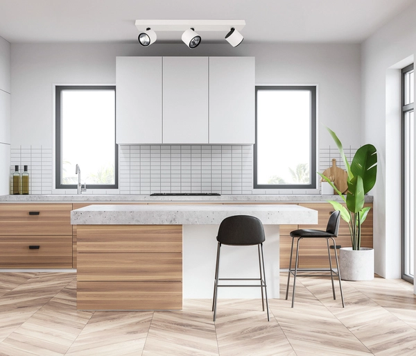 Sufitowa LAMPA plafon BONIVA SPL-2854-3B-WH Italux regulowana OPRAWA metalowe LED 15W 3000K reflektorki na listwie białe czarne