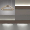 Opuszczana lampa wisząca na pilot Q-STRETTO brązowa 2690-97 2xLED 61W 2200-5000K CCT