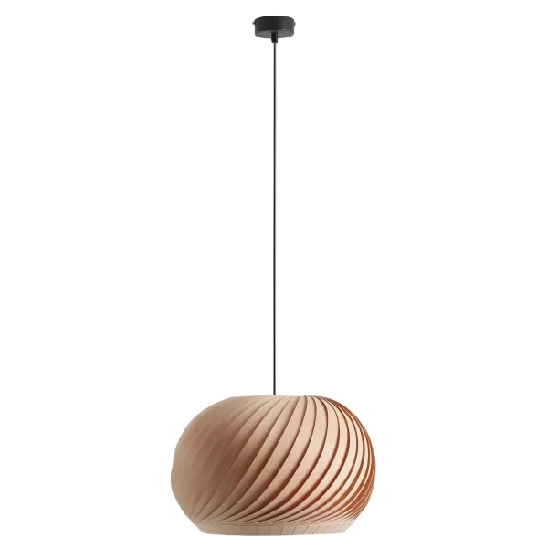 Drewniana lampa wisząca Nature Light 1110G_M Aldex do przedpokoju brązowa