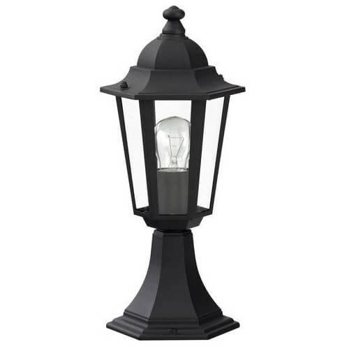 Zewnętrzna lampka ogrodowa VELENCE 8206 latarenka metalowa IP43 czarna