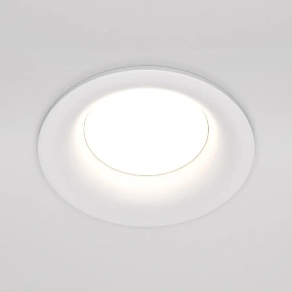 Okrągła lampa do zabudowy Slim DL027-2-01W kuchenna biała