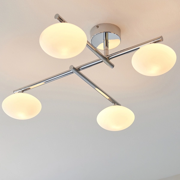 Łazienkowa lampa sufitowa L&-195008 Light& kule szklane IP44 chrom