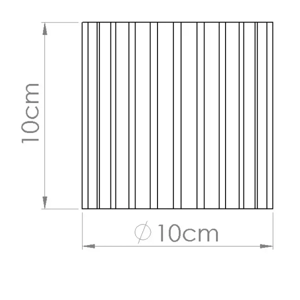 Sufitowa lampa ryflowana AURA SL.1789 tubka metalowa beżowa