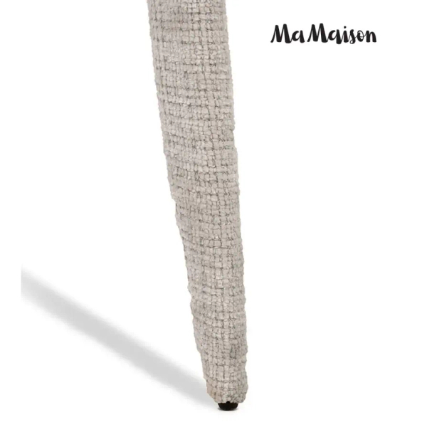 Tapicerowane krzesło KOS MM1501100299 beżowe taupe tkanina 45cm