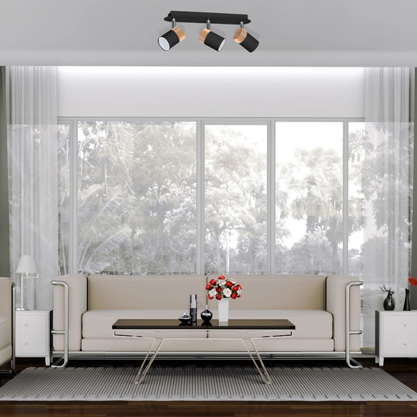 Regulowana LAMPA sufitowa JOKER MLP6304 Milagro metalowa OPRAWA reflektorki plafon industrialny tuby czarne