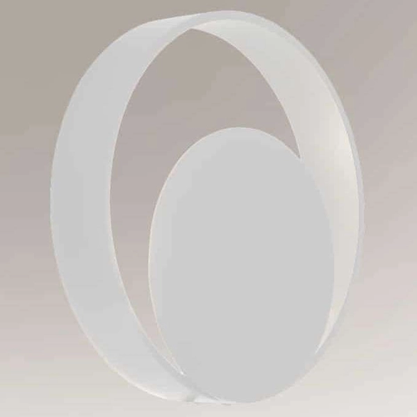 Ścienna LAMPA kinkiet OMONO 7915 Shilo metalowa OPRAWA industrialna LED 6W 3000K okrągła biała