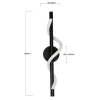 Kinkiet ścienny do sypialni Meleca LP-2345/1W BK LED 12W 3000-6000K czarny