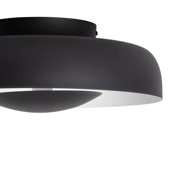 Okrągły plafon Portafortuna ABR-PPF20W LED 20W 3000K do sypialni czarny
